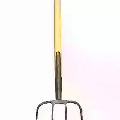 Manure Fork 4 Tine Wooden T Handle